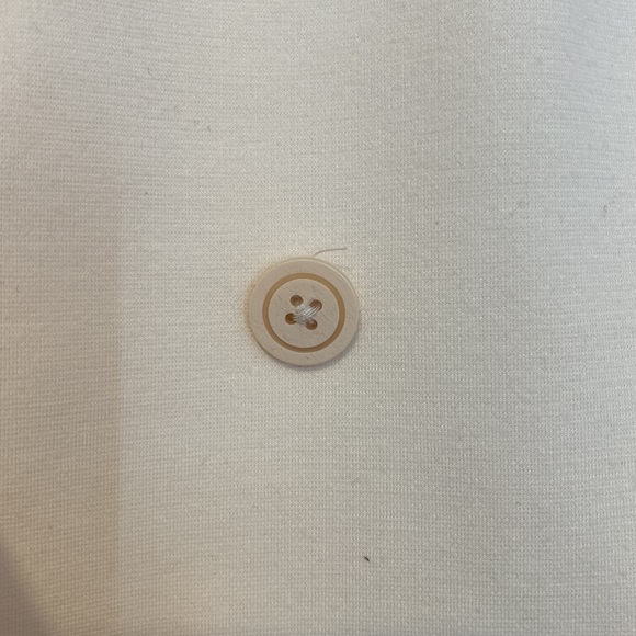 White/cream Anthropologie blazer with shoulder pads - Picture 3 of 3